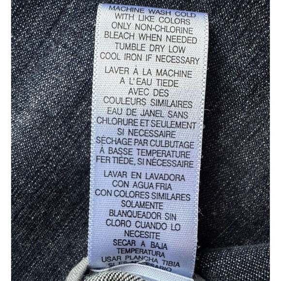 Casual Corner Jean Jacket Women's Plus Size 2XL Dark Denim Peplum Stretch - Picture 10 of 11